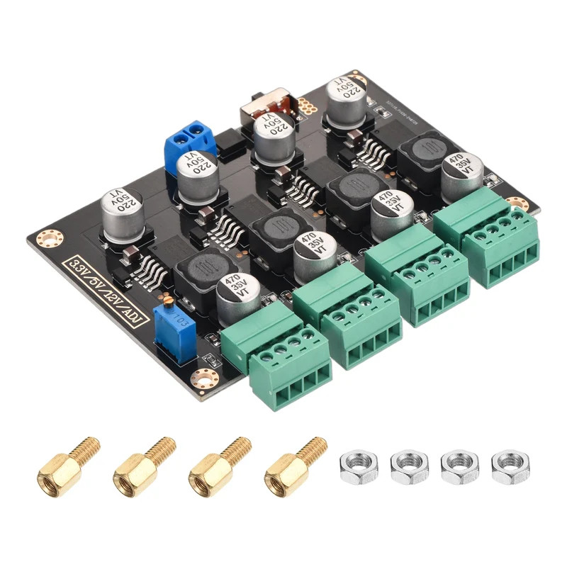 DC-DC Buck Converter Voltage Regulator Adjustable Buck Module LM 2596-4 5-40V to Adjustable 3.3V/5V/12V/AFJ 3A 1 Pcs