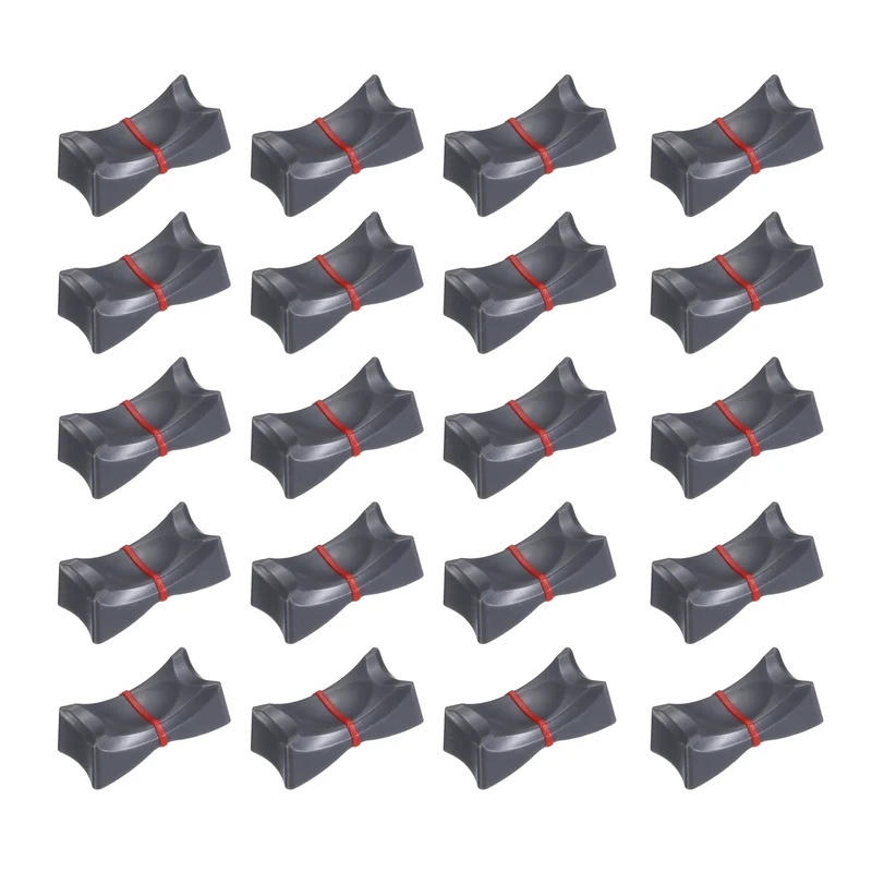 20Pcs Mixer Slider Fader Knobs Potentiometer Caps Fit Hole 1x8mm Grey Red