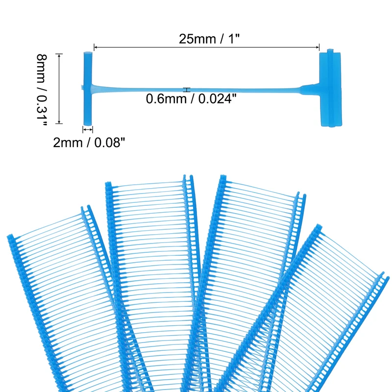 3000pcs 25mm Tagging Fasteners Clothing Tag Barbs Attachments Price Tag Sky Blue
