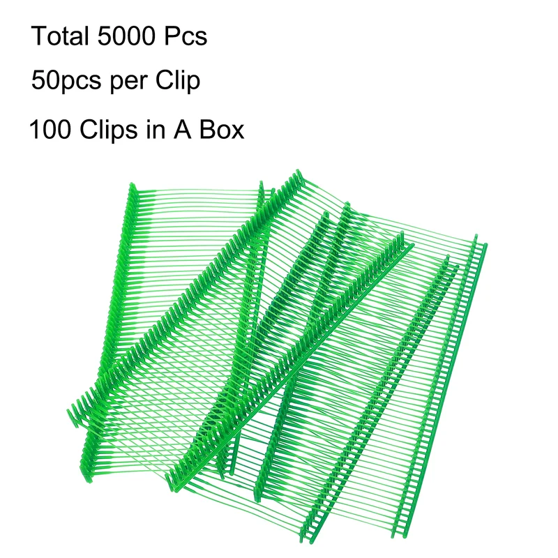35mm Tag Pins Tagging Barbs Fasteners Tag Attachments for Clothes 5000pcs, Green