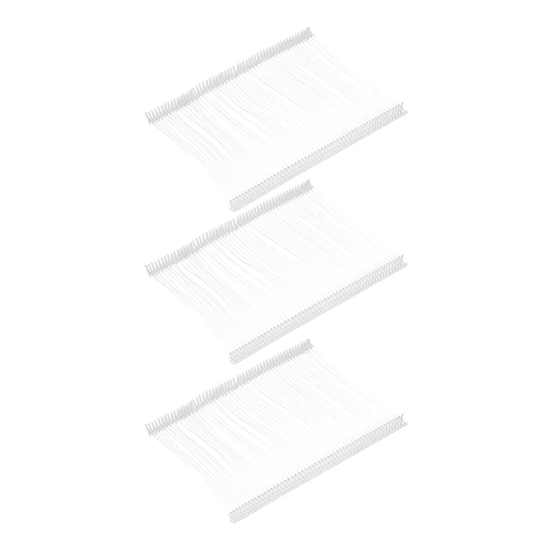 3000pcs 75mm Tag Pins Tagging Barbs Fasteners Tag Attachments for Clothes Clear