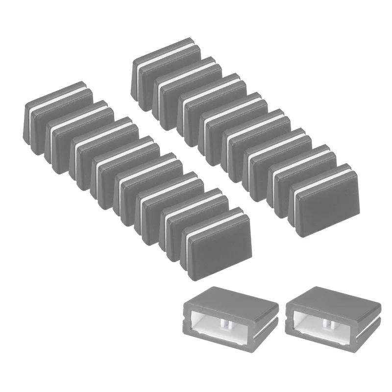 20Pcs Mixer Slider Fader Caps Universal Fader Knobs, Gray