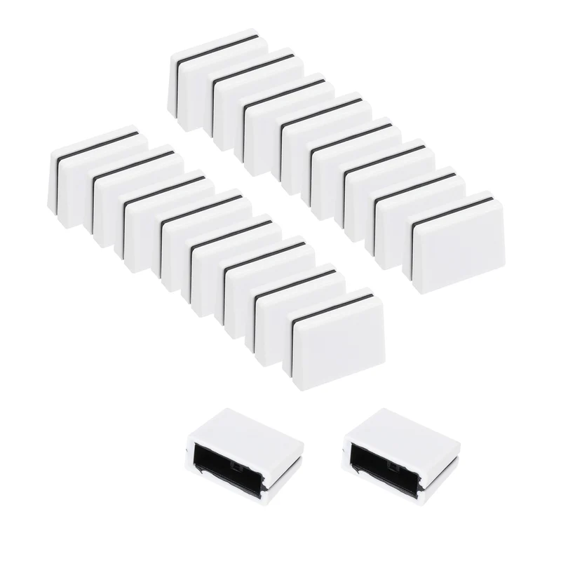 20Pcs Mixer Slider Fader Caps Universal Fader Knobs, White