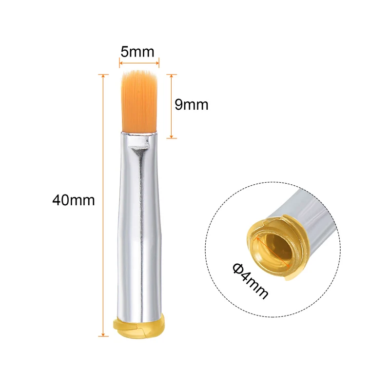 23G Brush Dispensing Tip 5mm Flat Needle Brush Tip 4mm ID for Dispensing Glue