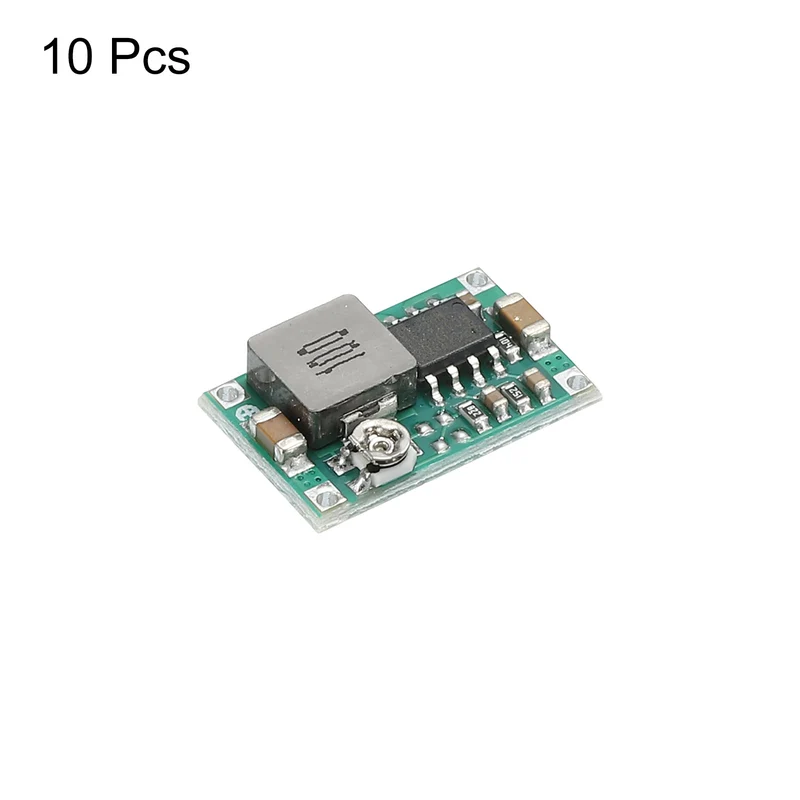 DC-DC Buck Converter Voltage Regulator Mini360 4.75-23V to 1-17V 3A Green for RC Airplane Power Adjustment Pack of 10