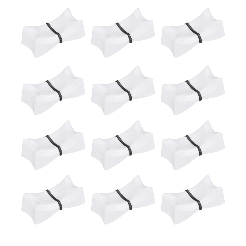 12Pcs Mixer Slider Fader Knobs Potentiometer Caps Fit Hole 1x8mm White Black