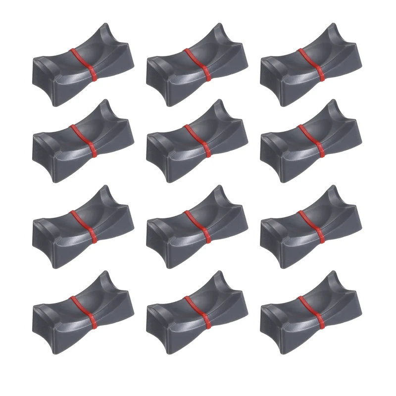 12Pcs Mixer Slider Fader Knobs Potentiometer Caps Fit Hole 1x8mm Grey Red