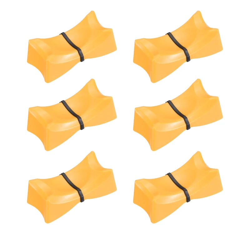 6Pcs Mixer Slider Fader Knobs Potentiometer Caps Fit Hole 1x8mm Yellow Black