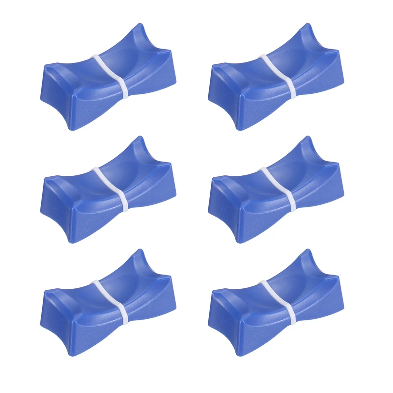6Pcs Mixer Slider Fader Knobs Potentiometer Caps Fit Hole 1x8mm Blue White