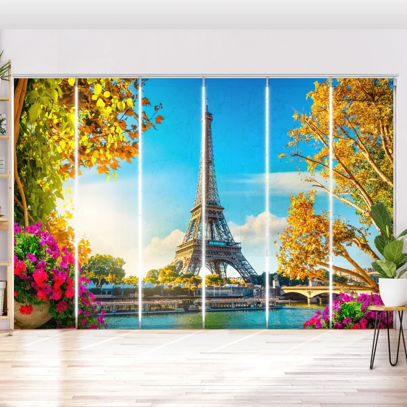 Schiebegardine Motiv "Eiffelturm Paris"
