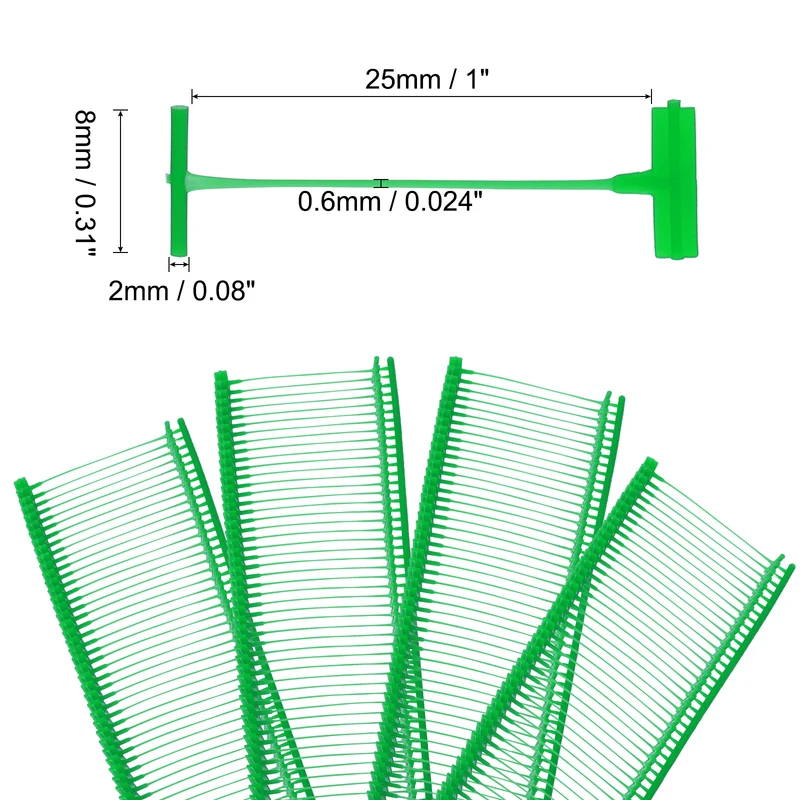 25mm Tag Pins Tagging Barbs Fasteners Tag Attachments for Clothes 5000pcs, Green