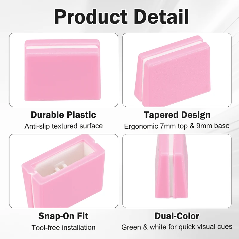 6Pcs Mixer Slider Fader Caps Universal Fader Knobs, Pink