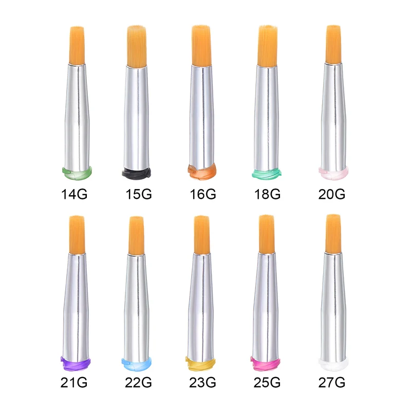 16G Brush Dispensing Tip 6mm Round Needle Brush Tip 4.2mm ID for Dispensing Glue
