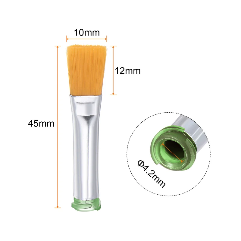 14G Brush Dispensing Tip 10mm Flat Needle Brush Tip 4.2mm ID for Dispensing Glue