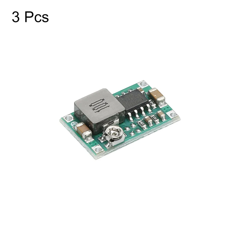 DC-DC Buck Converter Voltage Regulator Mini360 4.75-23V to 1-17V 3A Green for RC Airplane Power Adjustment Pack of 3
