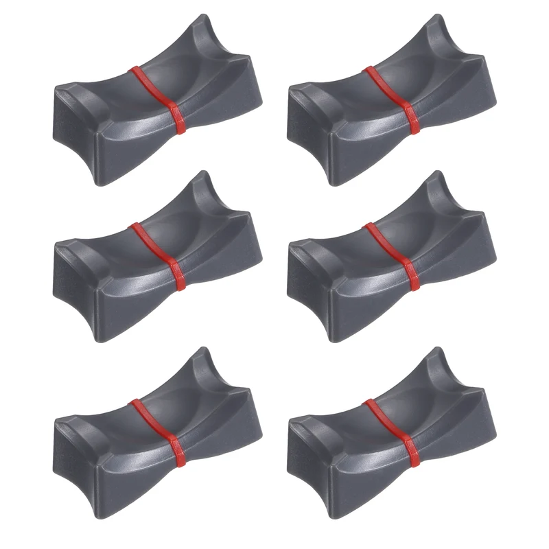 6Pcs Mixer Slider Fader Knobs Potentiometer Caps Fit Hole 1x8mm Grey Red