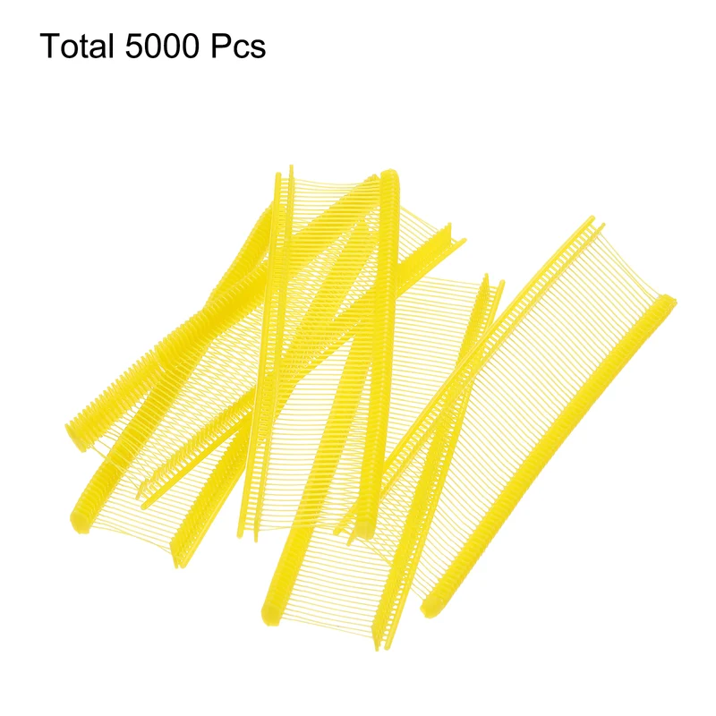 5000pcs 0.8" Micro Tagging Gun Fasteners, Tagging Barbs Attachment, Yellow
