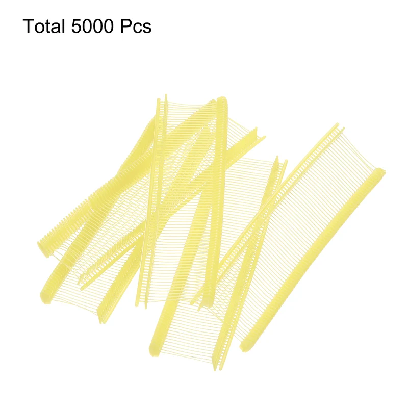 5000pcs 0.8" Micro Tagging Gun Fasteners, Tagging Barbs Attachment, Light Yellow
