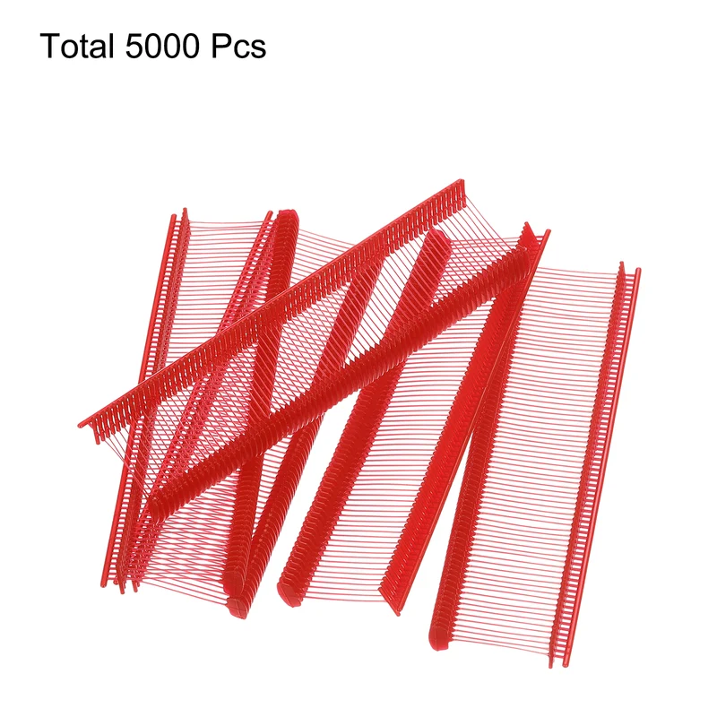 5000pcs 0.8" Micro Tagging Gun Fasteners, Tagging Barbs Attachment, Red