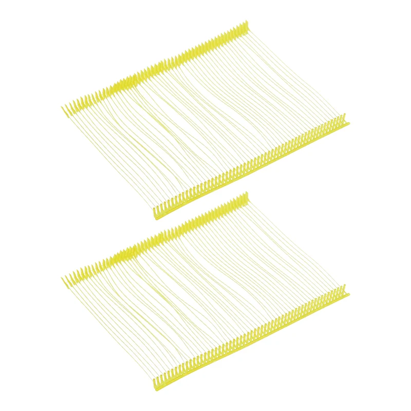 2000pcs 75mm Tagging Fasteners Clothing Tag Barbs Attachments Price Tags Yellow
