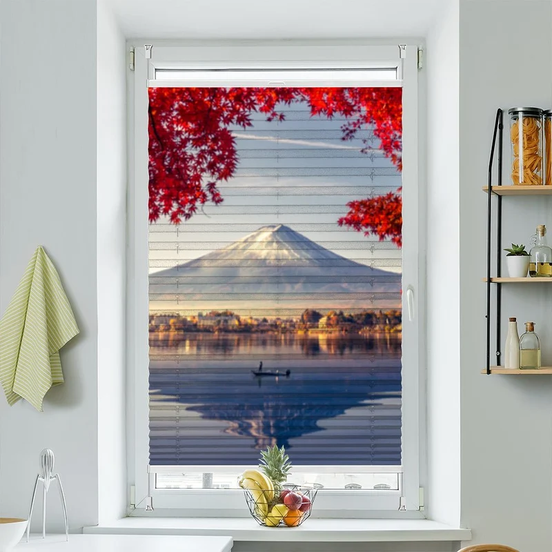Wabenplissee Motiv "Fujiyama Japan"
