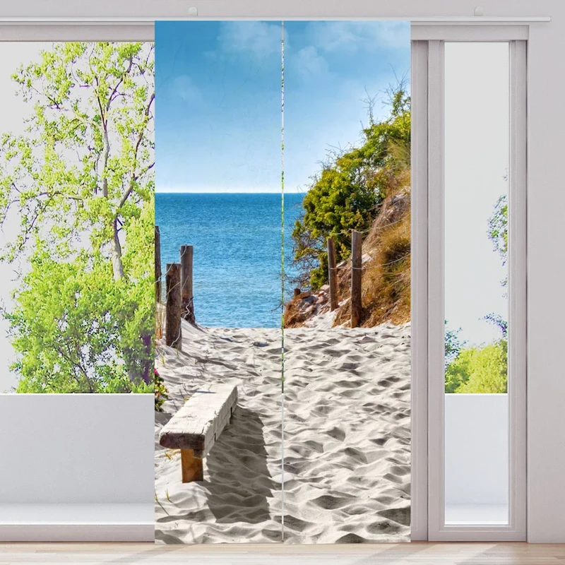 Schiebegardine Motiv "Ostsee Düne Meer"