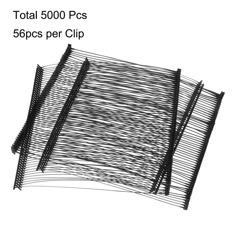 5000pcs 125mm Tag Pins Tagging Barbs Fasteners Tag Attachments for Clothes Black