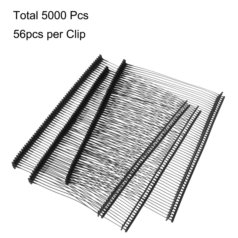 5000pcs 65mm Tag Pins Tagging Barbs Fasteners Tag Attachments for Clothes Black