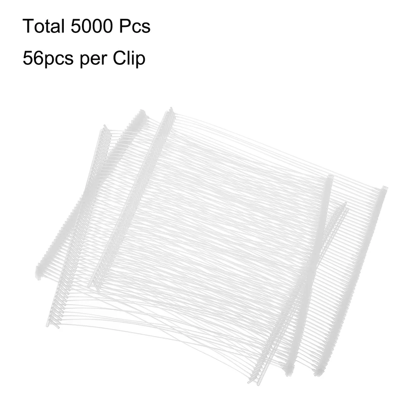 5000pcs 100mm Tag Pins Tagging Barbs Fasteners Tag Attachments for Clothes White