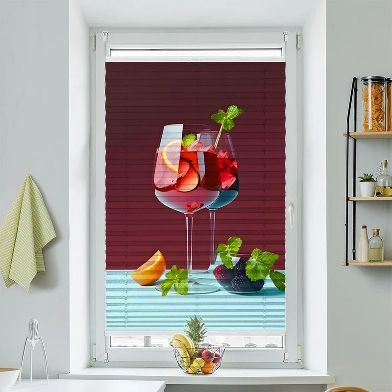 Wabenplissee Motiv "Sangria Cocktail"