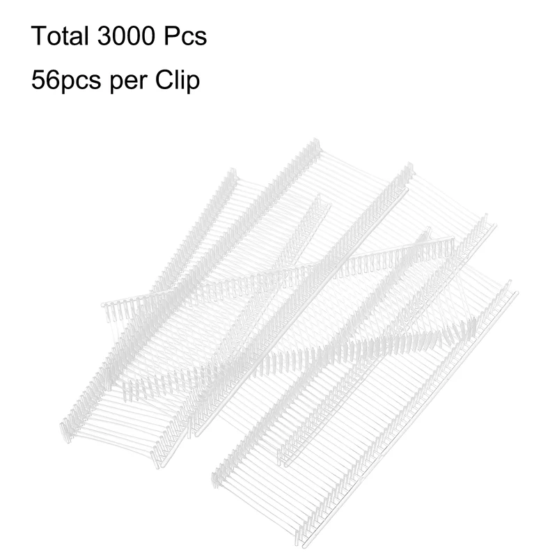 3000pcs 25mm Tag Pins Tagging Barbs Fasteners Tag Attachments for Clothes Clear