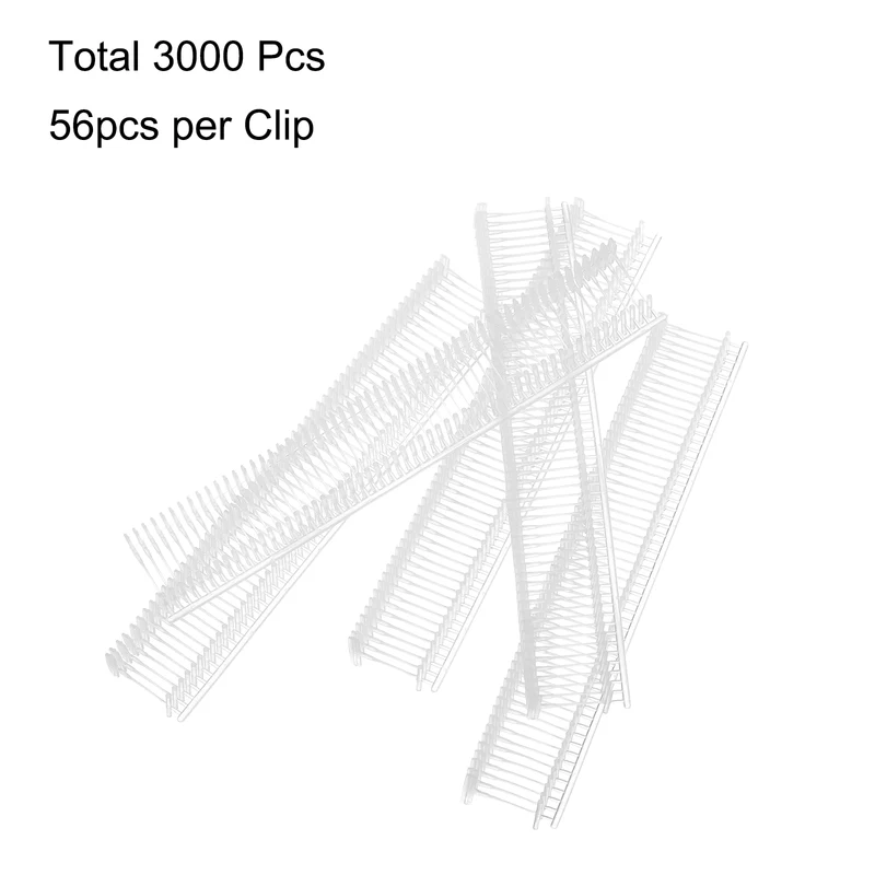 3000pcs 10mm Tag Pins Tagging Barbs Fasteners Tag Attachments for Clothes Clear