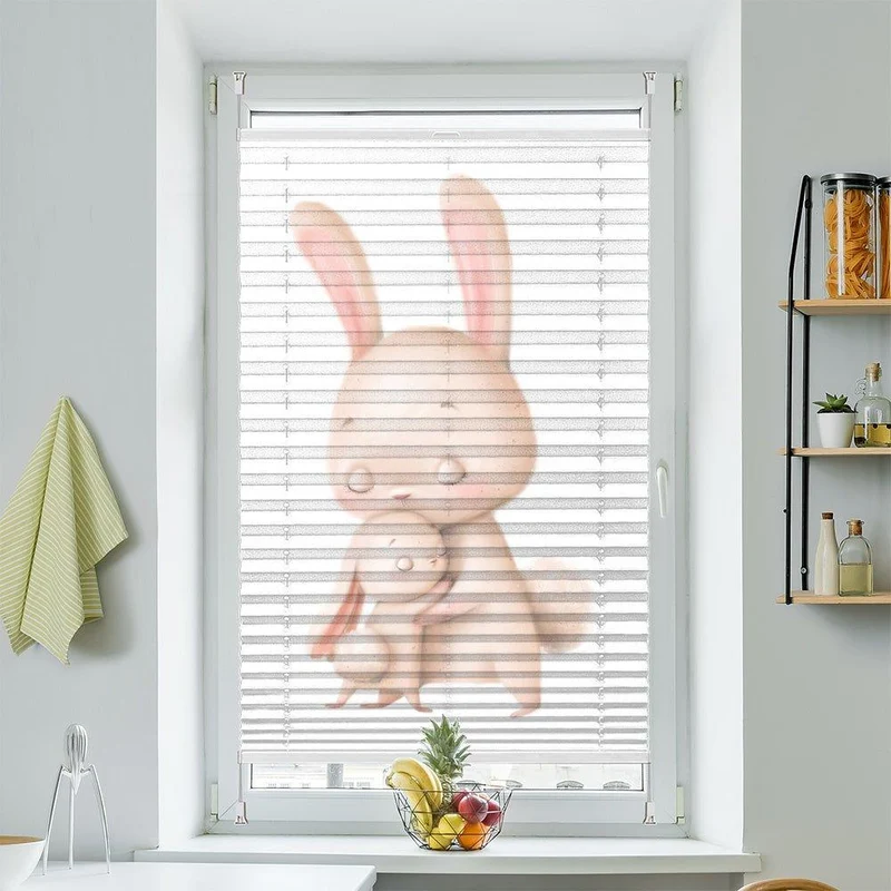 Plissee Motiv "Hase Kinderrollo"