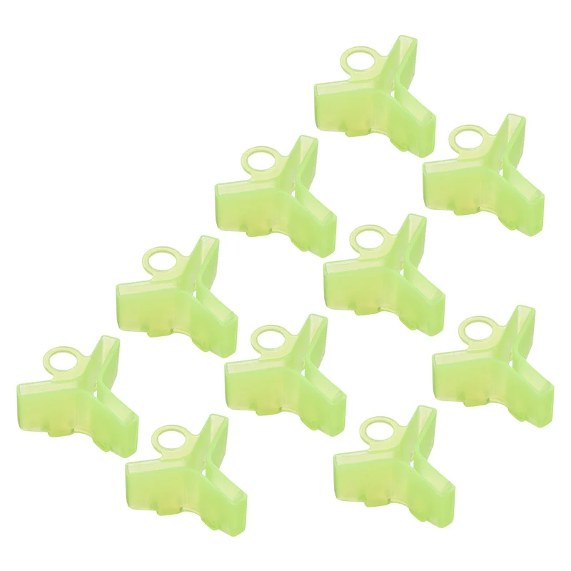 100Pcs Fishing Hook Bonnets Plastic Treble Hook Covers Fit for 1，2，3 Yellow