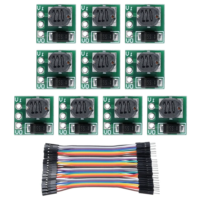 Step Up Module 0.8-3.3V to 3.3V with 10cm 40P Lines 10Pcs