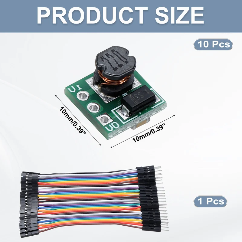 Step Up Module 0.8-3.3V to 3.3V with 10cm 40P Lines 10Pcs
