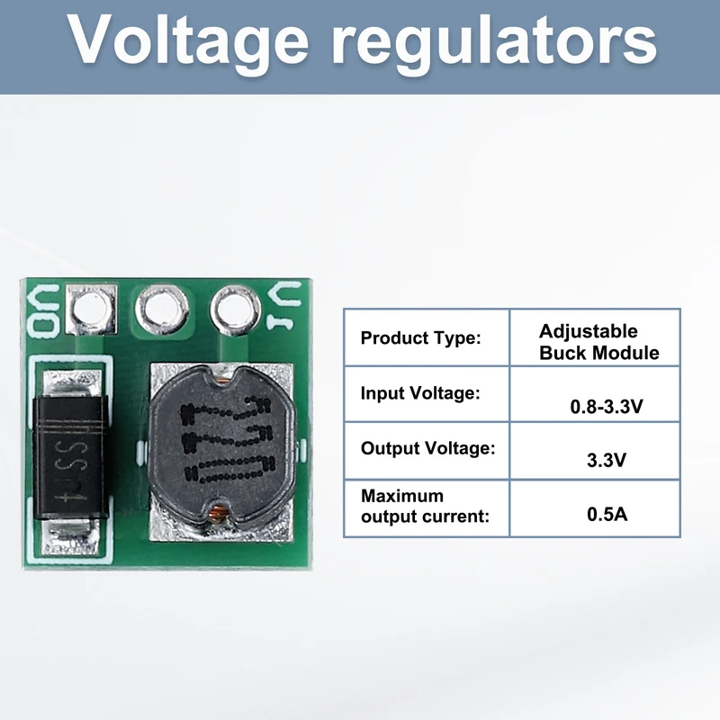 Step Up Module 0.8-3.3V to 3.3V with 10cm 40P Lines 10Pcs