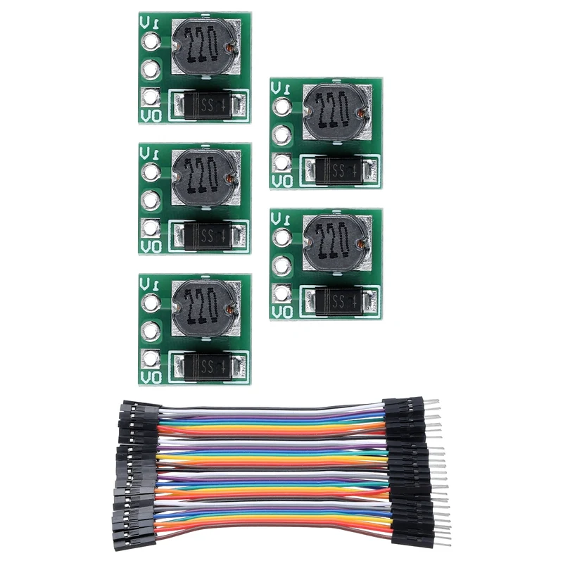 Step Up Module 0.8-3.3V to 3.3V with 10cm 40P Lines 5Pcs