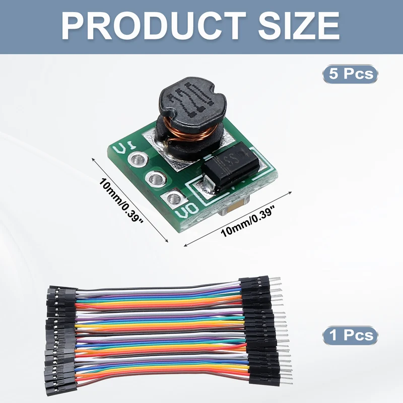 Step Up Module 0.8-3.3V to 3.3V with 10cm 40P Lines 5Pcs