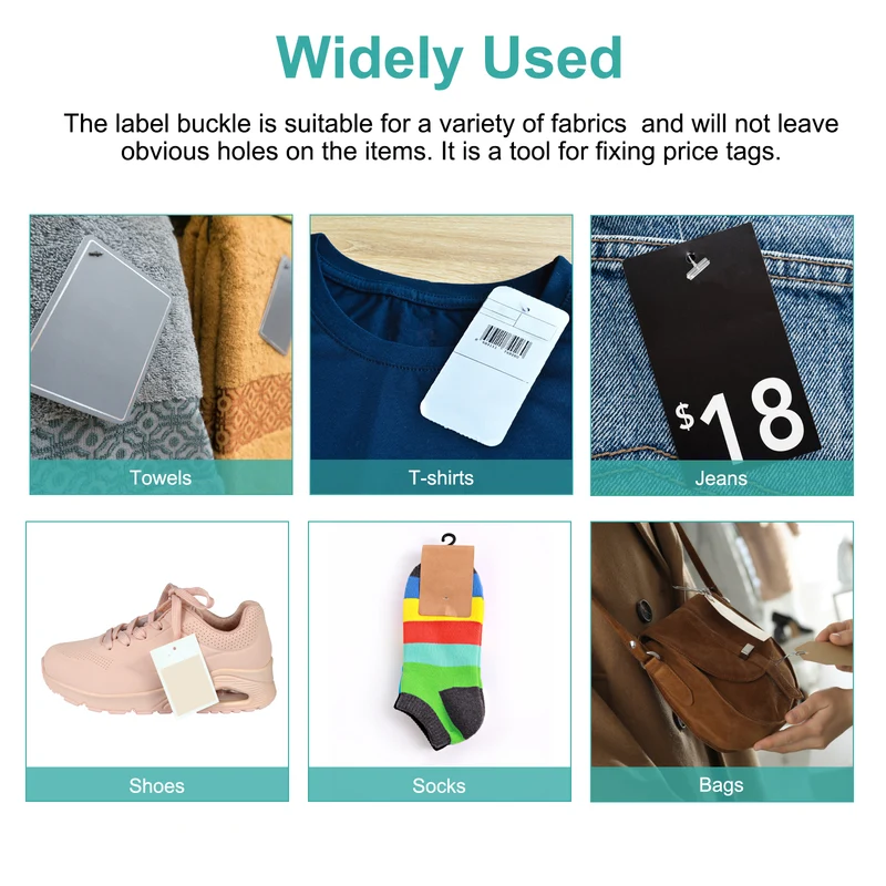 2000pcs 25mm Tag Pins Tagging Barbs Fasteners Tag Attachments for Clothes White