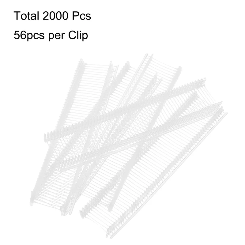 2000pcs 15mm Tag Pins Tagging Barbs Fasteners Tag Attachments for Clothes White