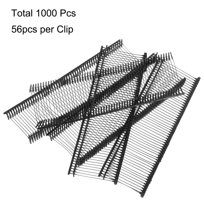 1000pcs 25mm Tag Pins Tagging Barbs Fasteners Tag Attachments for Clothes Black