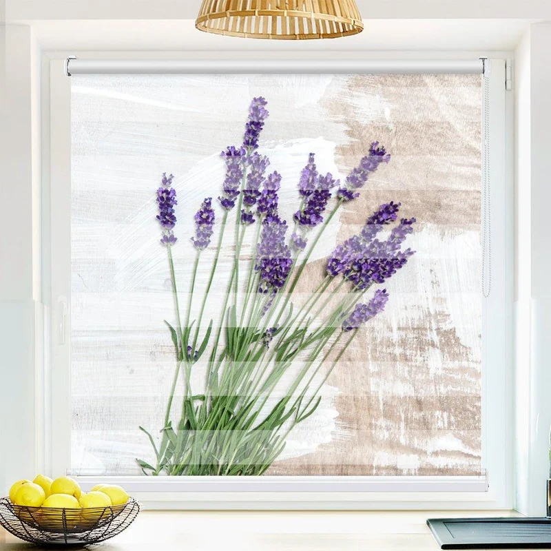 Klemmfix Doppelrollo "Lavendel shabby" | Klemm Doppelrollo