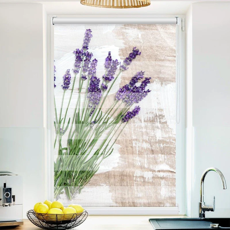 Klemmfix Doppelrollo "Lavendel shabby" | Klemm Doppelrollo
