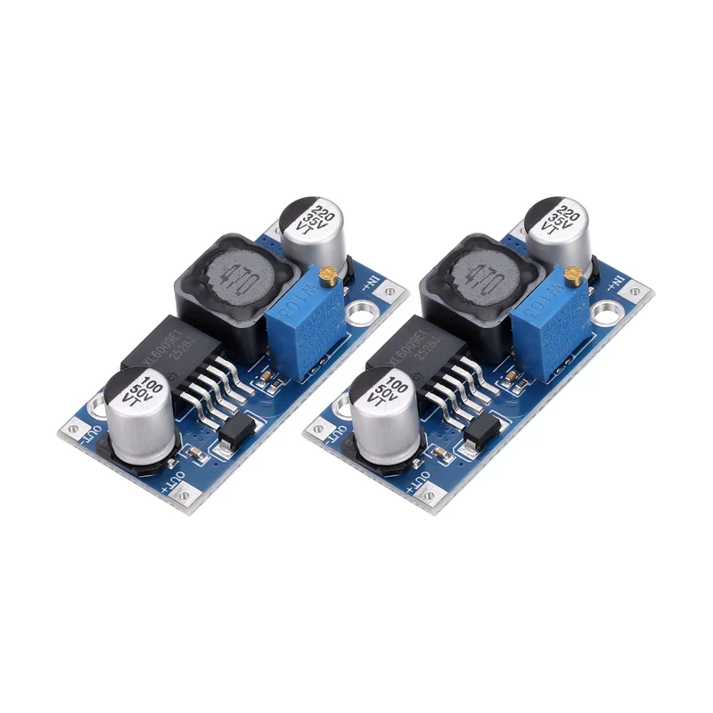 2Pcs XL6009E1 3-32V to 5-35V 3A Boost Converter Voltage Regulator Adjustable