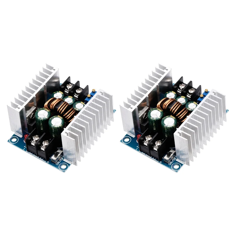 2Pcs 20A 6-40V to 1.2-35VDC Step Down Power Module