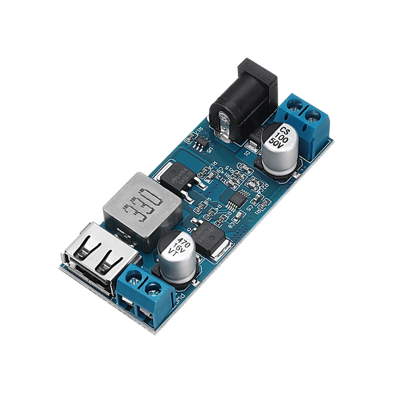 XY-3606 9-36V to 5.2V 6A Step Down Power Module, Blue