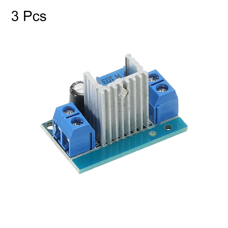 DC-DC Buck Converter Voltage Regulator LM317 4.2-40V to 11.2-37V 2.2A Blue for MP3, MP4 Pack of 3