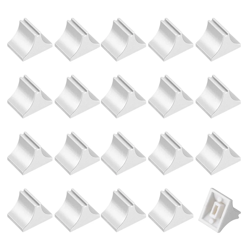 20pcs Mixer Slider Fader Knobs Potentiometer Caps Fit Hole 1.5x4mm Dark Silver