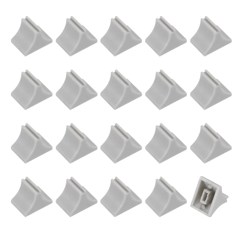 20pcs Mixer Slider Fader Knobs Potentiometer Caps Fit Hole 1.5x4mm Grey